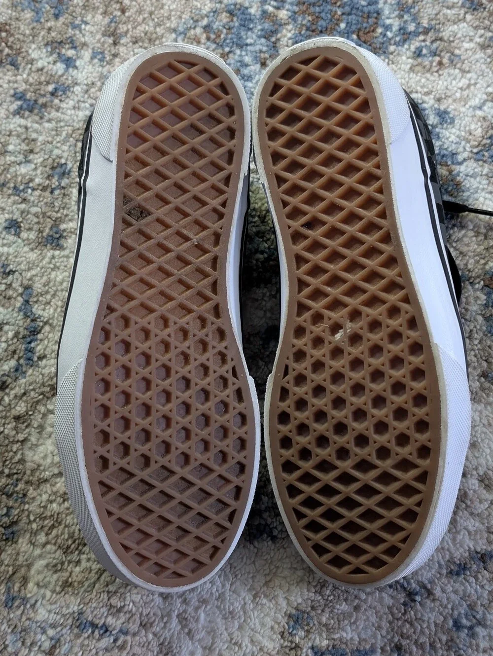 Vans Black and Gray Old Skool Checkered Youth Shoe Size 5